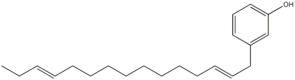 3-(2,12-Pentadecadienyl)phenol Struktur