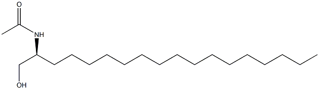 (-)-N-[(S)-1-(Hydroxymethyl)heptadecyl]acetamide Struktur