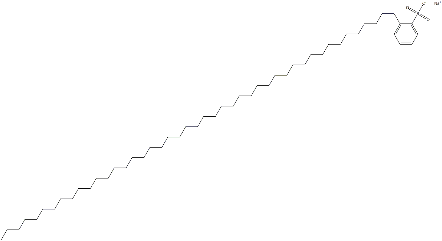 2-(Pentatetracontan-1-yl)benzenesulfonic acid sodium salt Struktur