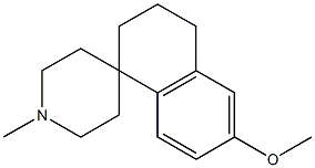 3,4-Dihydro-1'-methyl-6-methoxyspiro[naphthalene-1(2H),4'-piperidine] Struktur