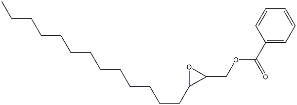 Benzoic acid 2,3-epoxyhexadecan-1-yl ester Struktur