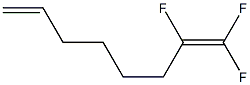 1,1,2-Trifluoro-1,7-octadiene Struktur