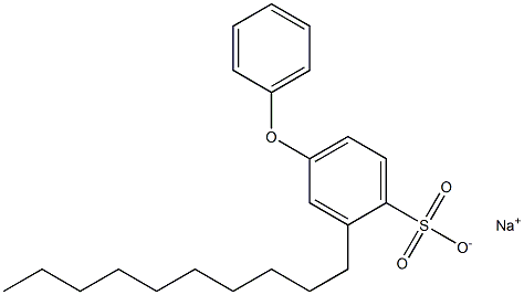 2-Decyl-4-phenoxybenzenesulfonic acid sodium salt Struktur