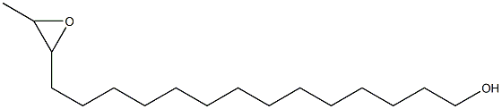 15,16-Epoxyheptadecan-1-ol Struktur