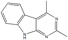 2,4-Dimethyl-9H-pyrimido[4,5-b]indole Struktur