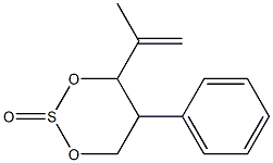 4-(1-Methylvinyl)-5-phenyl-1,3,2-dioxathiane 2-oxide Struktur