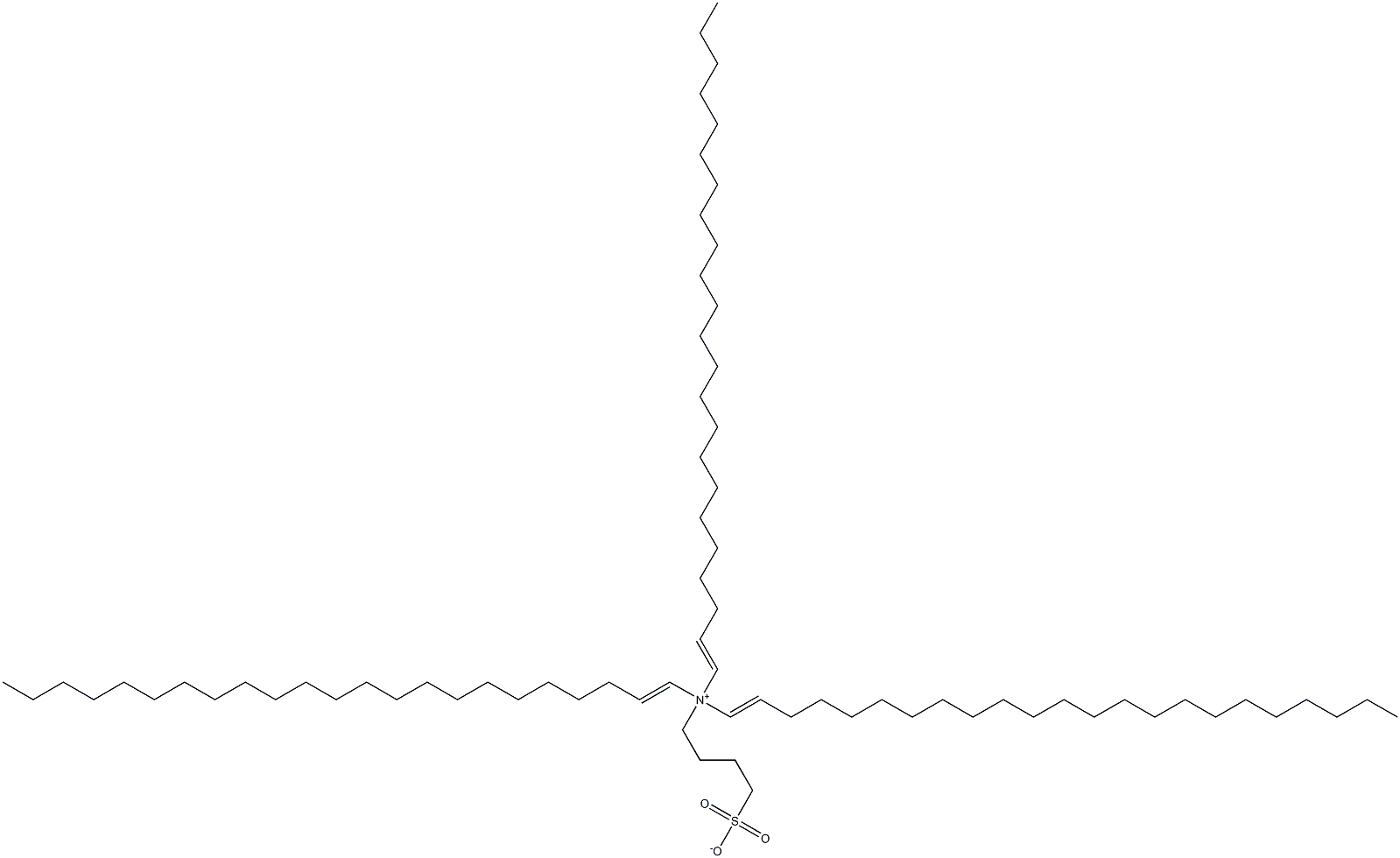 N,N-Di(1-tricosenyl)-N-(4-sulfonatobutyl)-1-tricosen-1-aminium Struktur