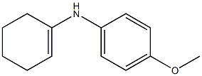 N-(1-Cyclohexen-1-yl)-4-methoxyaniline Struktur