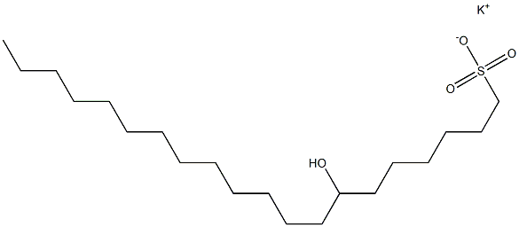 7-Hydroxyicosane-1-sulfonic acid potassium salt Struktur