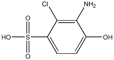 3-Amino-2-chloro-4-hydroxybenzenesulfonic acid Struktur