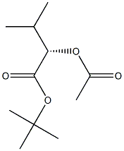 [S,(-)]-2-Acetyloxy-3-methylbutyric acid tert-butyl ester Struktur