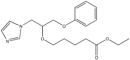 5-[2-(1H-Imidazol-1-yl)-1-(phenoxymethyl)ethoxy]valeric acid ethyl ester Struktur