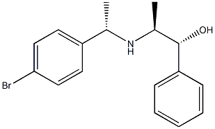 (1R,2S)-2-[[(1S)-1-(4-Bromophenyl)ethyl]amino]-1-phenyl-1-propanol Struktur