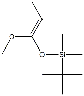 (E)-1-(tert-Butyldimethylsilyloxy)-1-methoxy-1-propene Struktur