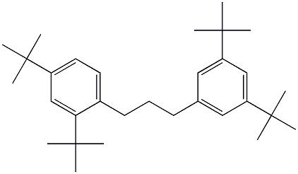 1-(2,4-Di-tert-butylphenyl)-3-(3,5-di-tert-butylphenyl)propane Struktur