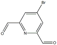 4-Bromo-2,6-pyridinedicarbaldehyde Struktur