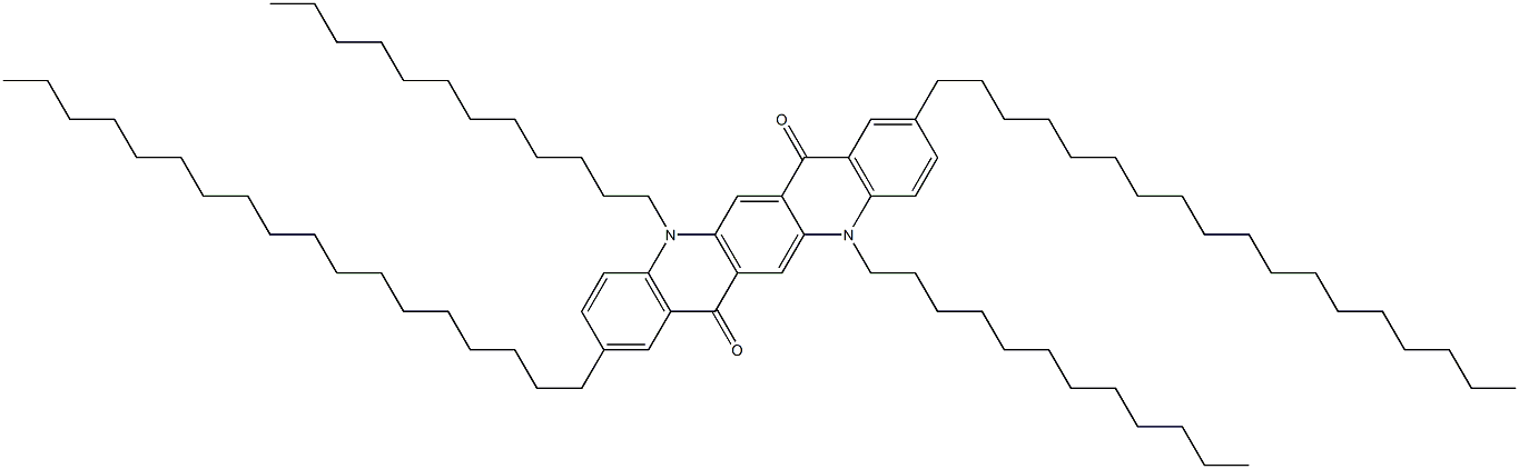 2,9-Dioctadecyl-5,12-didodecyl-5,12-dihydroquino[2,3-b]acridine-7,14-dione Struktur