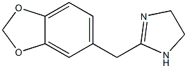 2-[(1,3-Benzodioxol-5-yl)methyl]-4,5-dihydro-1H-imidazole Struktur