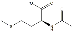 (S)-2-(Acetylamino)-4-(methylthio)butanoate Struktur