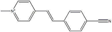 1-Methyl-4-(4-cyanostyryl)pyridinium Struktur