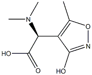 (S)-2-(Dimethylamino)-2-(3-hydroxy-5-methylisoxazol-4-yl)acetic acid Struktur