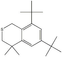 3,4-Dihydro-6,8-di-tert-butyl-4,4-dimethyl-1H-2-benzothiopyran Struktur