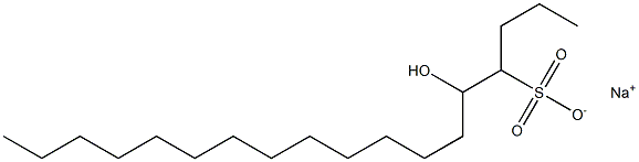 5-Hydroxyoctadecane-4-sulfonic acid sodium salt Struktur