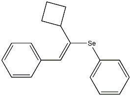 1-Cyclobutyl-2-phenyl-1-phenylselenoethene Struktur