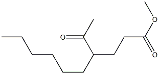 4-Hexyl-5-oxohexanoic acid methyl ester Struktur