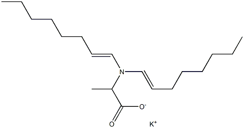 2-[Di(1-octenyl)amino]propanoic acid potassium salt Structure