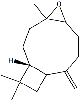 (1R)-4,11,11-Trimethyl-8-methylene-4,5-epoxybicyclo[7.2.0]undecane Struktur