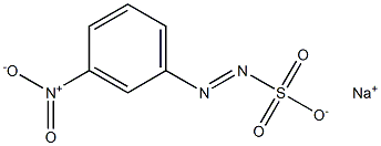 m-Nitrobenzenediazosulfonic acid sodium salt Struktur