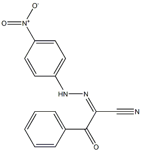 2-[2-(4-Nitrophenyl)hydrazono]-2-benzoylacetonitrile Struktur