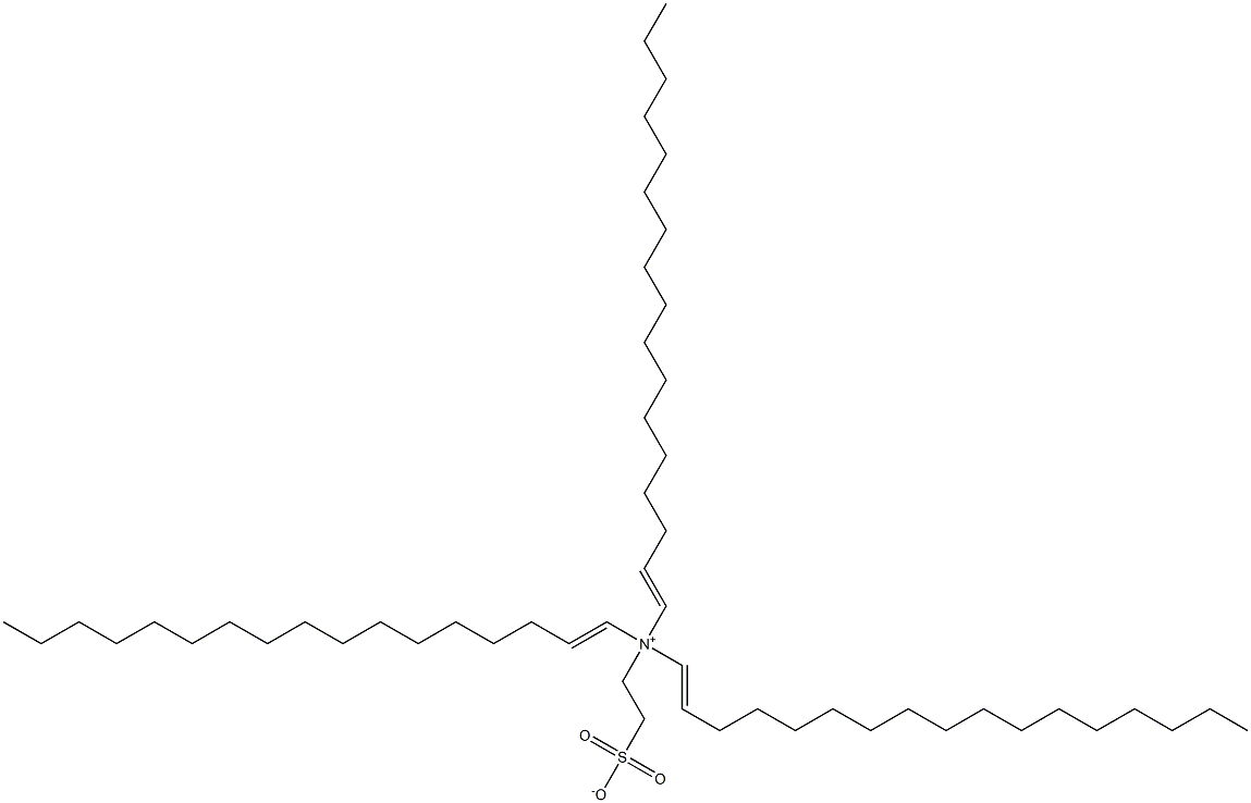 N,N-Di(1-heptadecenyl)-N-(2-sulfonatoethyl)-1-heptadecen-1-aminium Struktur