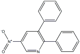 3-Nitro-5,6-diphenylpyridine Struktur