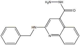 2-Benzylaminoquinoline-4-carbohydrazide Struktur