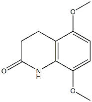 5,8-Dimethoxy-1,2,3,4-tetrahydroquinoline-2-one Struktur