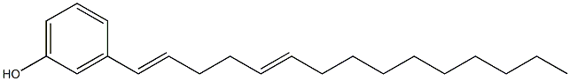 3-(1,5-Pentadecadienyl)phenol Struktur