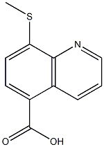 8-[Methylthio]quinoline-5-carboxylic acid Struktur