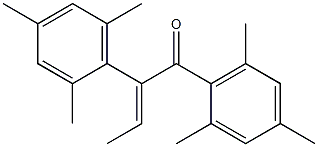 1,2-Bis(2,4,6-trimethylphenyl)-2-buten-1-one Struktur