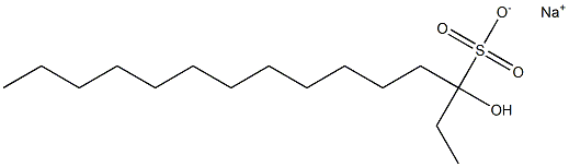 3-Hydroxypentadecane-3-sulfonic acid sodium salt Struktur