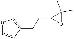 3-[2-(3,3-Dimethyloxiranyl)ethyl]furan Struktur