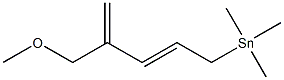 [(2E)-4-Methoxymethyl-2,4-pentadienyl]trimethylstannane Struktur