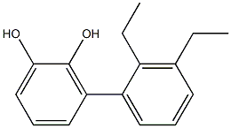 3-(2,3-Diethylphenyl)benzene-1,2-diol Struktur