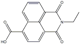 2-Ethyl-2,3-dihydro-1,3-dioxo-1H-benzo[de]isoquinoline-6-carboxylic acid Struktur