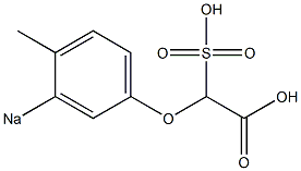 4-Methyl-3-sodiosulfophenoxyacetic acid Struktur