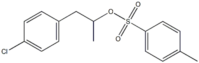 4-Methylbenzenesulfonic acid 1-methyl-2-(4-chlorophenyl)ethyl ester Struktur