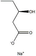 [R,(-)]-3-Hydroxyvaleric acid sodium salt Struktur