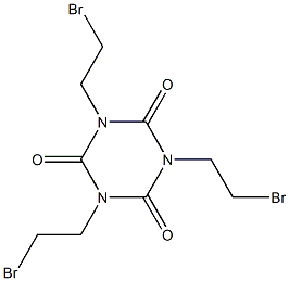 1,3,5-Tris(2-bromoethyl)hexahydro-1,3,5-triazine-2,4,6-trione Struktur