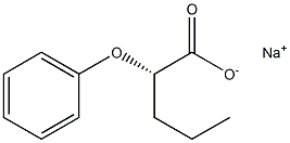 [S,(-)]-2-Phenoxyvaleric acid sodium salt Struktur